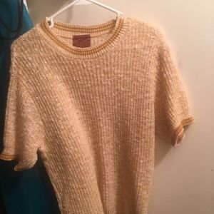 Mens Vintage Knitted t shirt 100% cotton